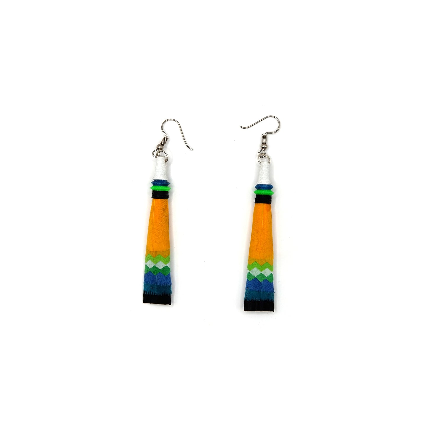 Feather earrings
