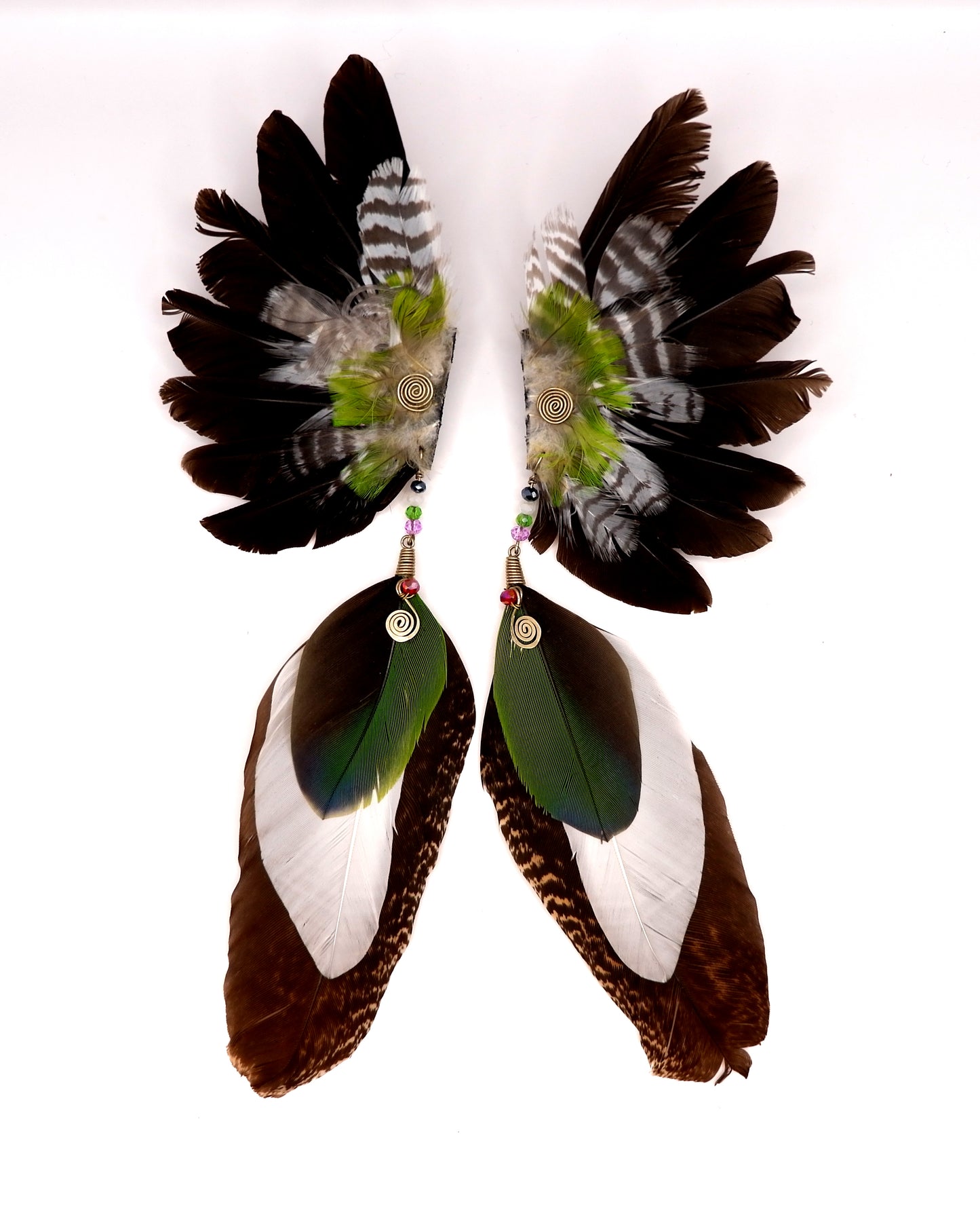 Kolczyki z piórek