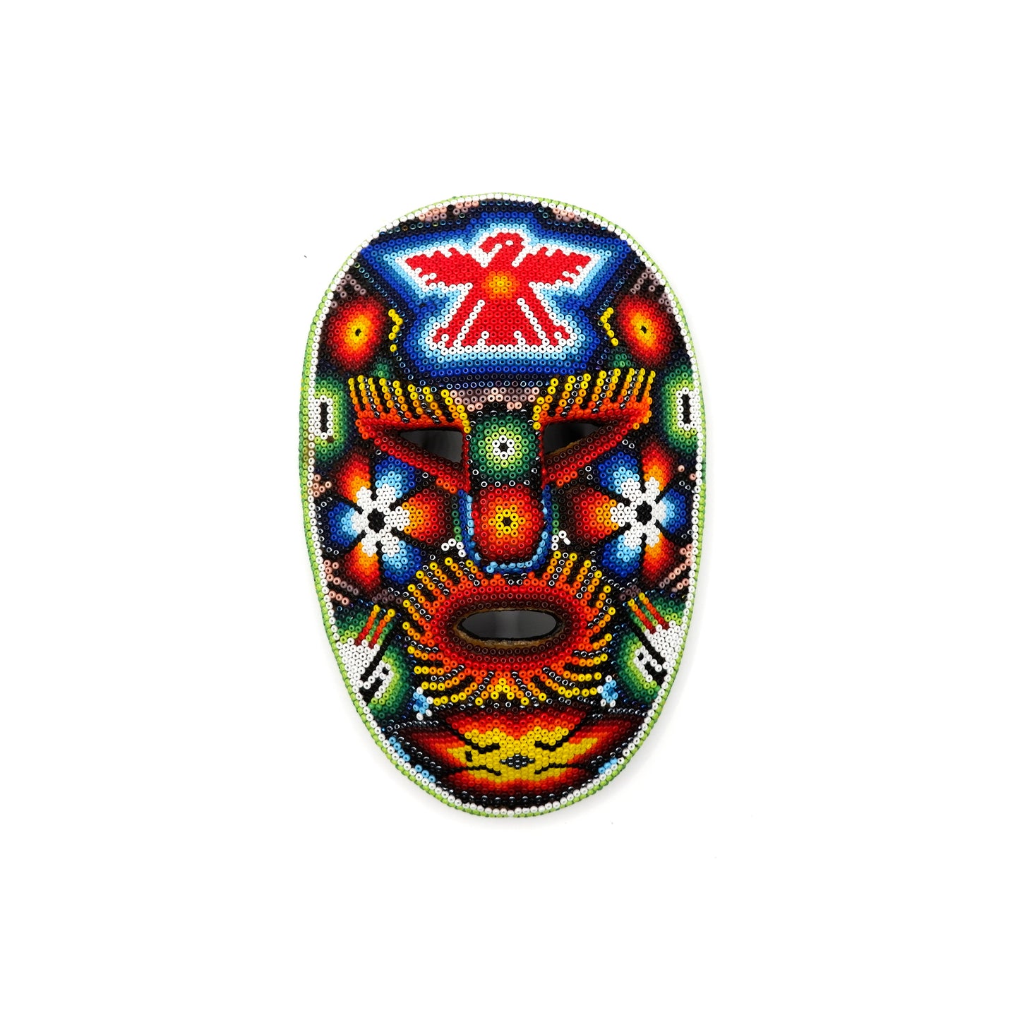 Maska koralikowa Wixaritari (Huichol)