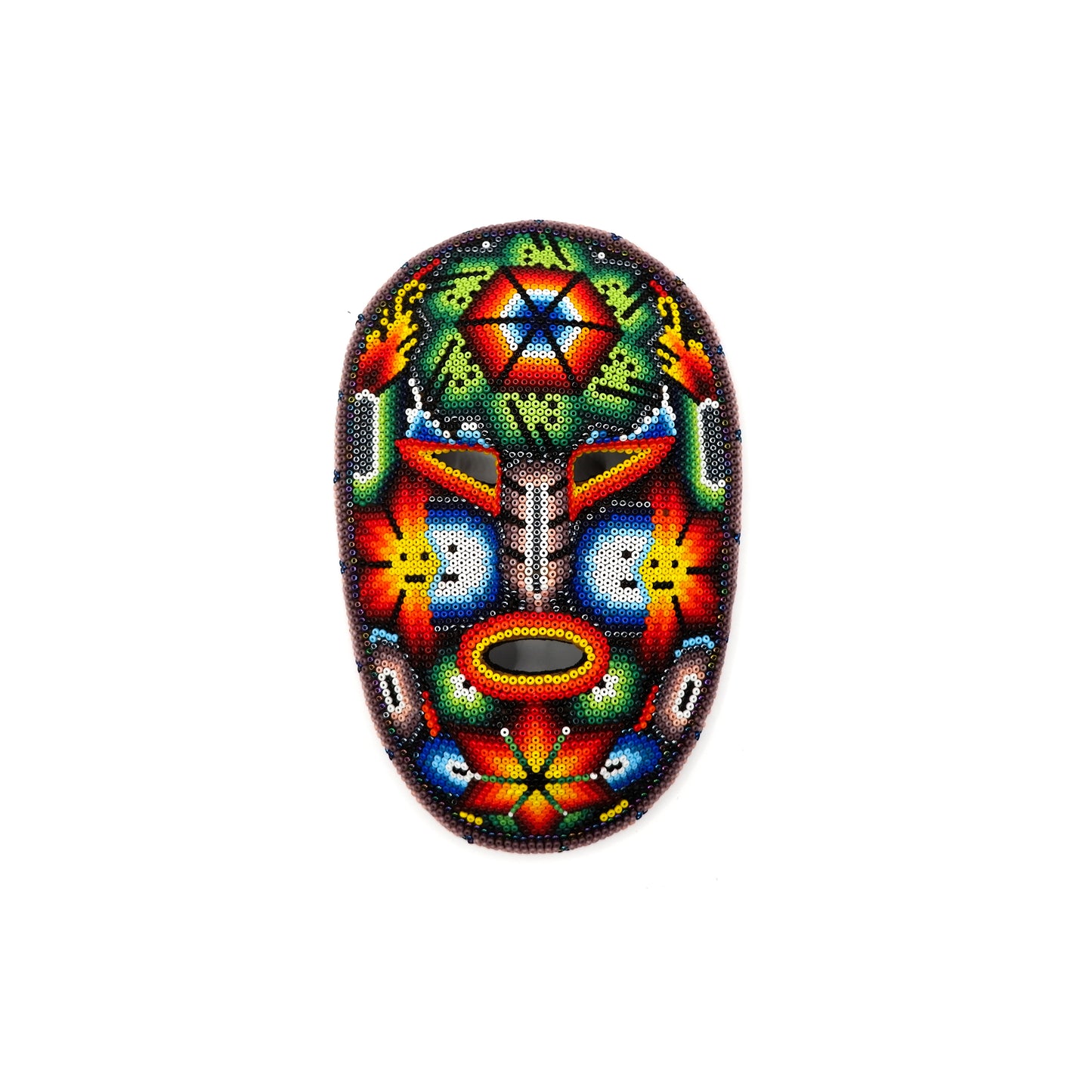 Maska koralikowa Wixaritari (Huichol)