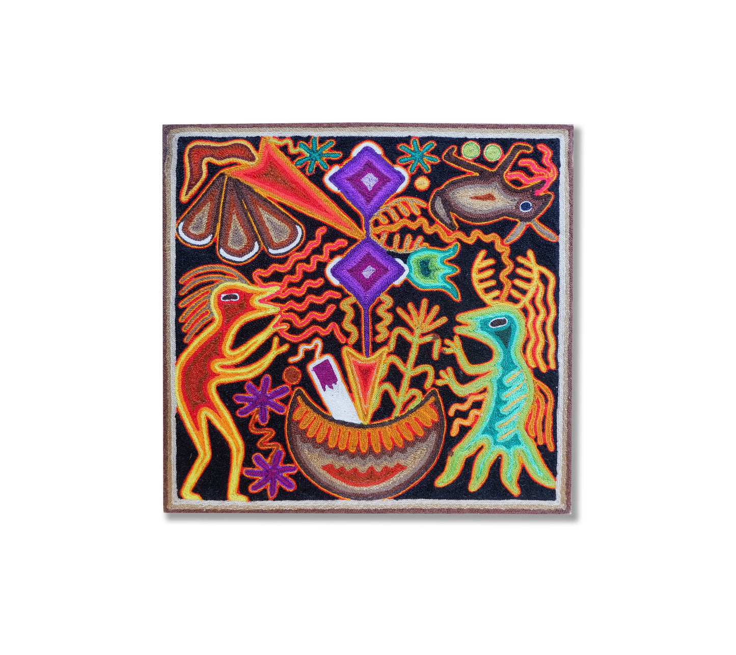 WIXARITARI (HUICHOL) MEXICO PAINTING