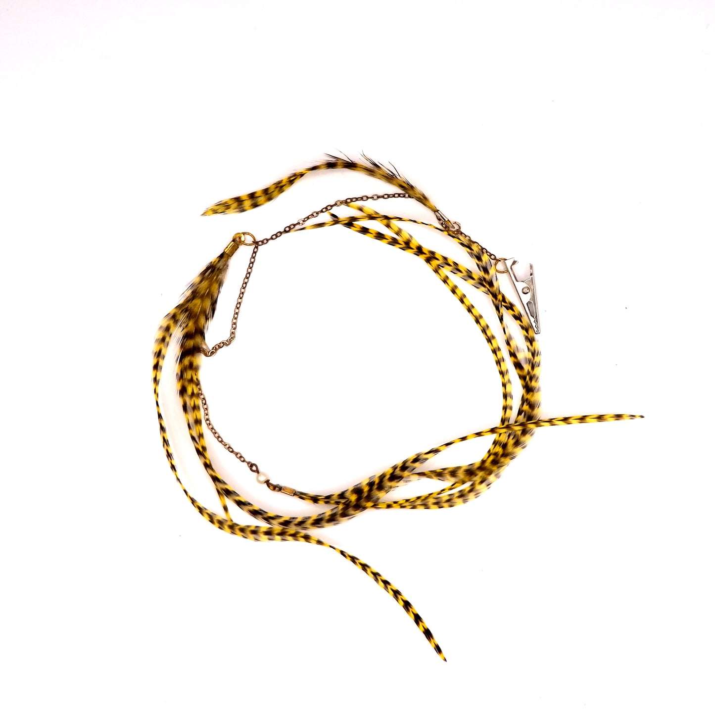 Przypinka do włosów z piórek