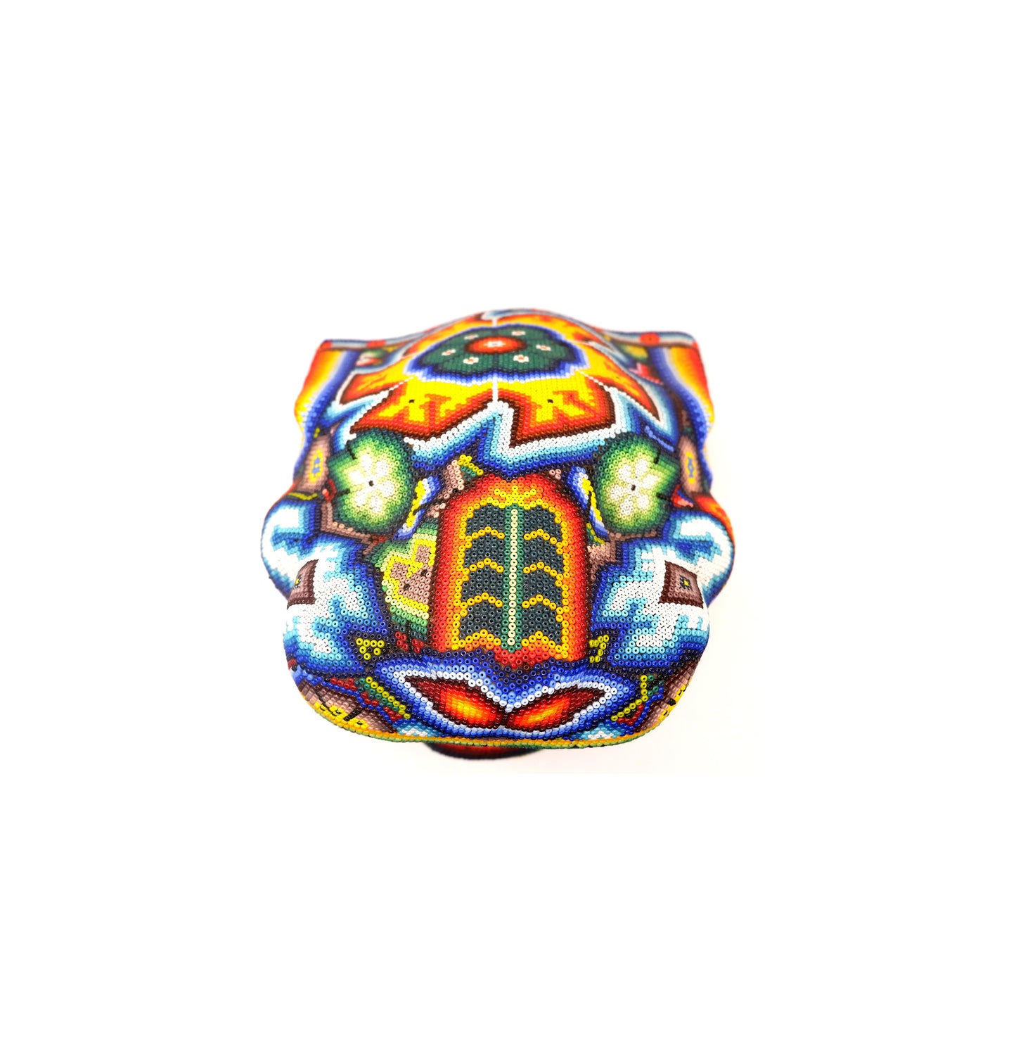 GŁOWA JAGUARA WIXARITARI (HUICHOL)