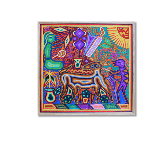 WIXARITARI (HUICHOL) MEXICO PAINTING